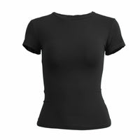 Slim Fit O-Neck Knit Sheath Tee