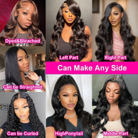 Natural Black Body Wave HD Lace Wig – 13x4, 13x6 & 7x6 | 220 Density
