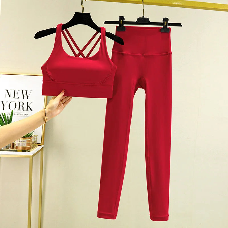 Seamless High-Waist Yoga Set