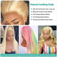 613 Blonde Straight HD Lace Wig – 13x4 & 13x6 | 180–200 Density
