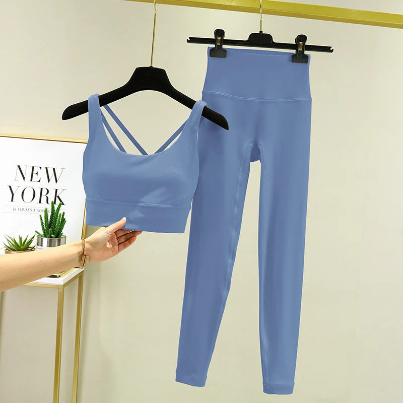 Seamless High-Waist Yoga Set