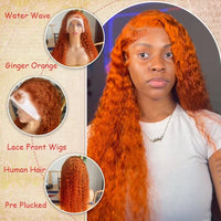 Ginger Deep Wave HD Lace Wig – 13x4 & 13x6 | 200% & 250% Density