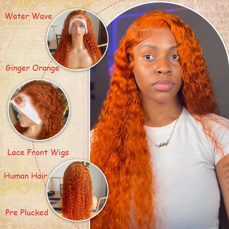 Ginger Deep Wave HD Lace Wig – 13x4 & 13x6 | 200% & 250% Density