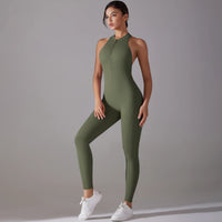 Backless Scrunch Sporty Jumpsuit
