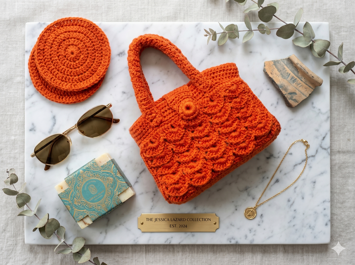 Orange Crochet Purse – Jessica Lazard Collection