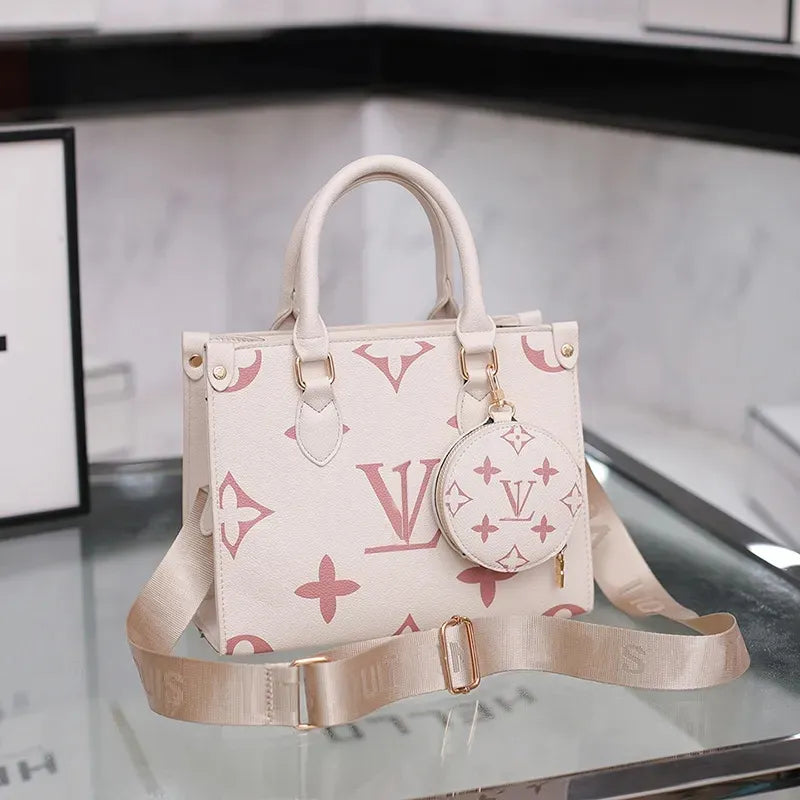Designer Bag Tote Bag Woman Large Handbags Leather Shopping Purse Women High Quality Luxury Classic Flower Checked Shoulder Bag MM Size Handbags Travel Bag 5A
