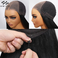 Yaki Straight Glueless Wig – 7x5 HD Lace with Feathered Layers