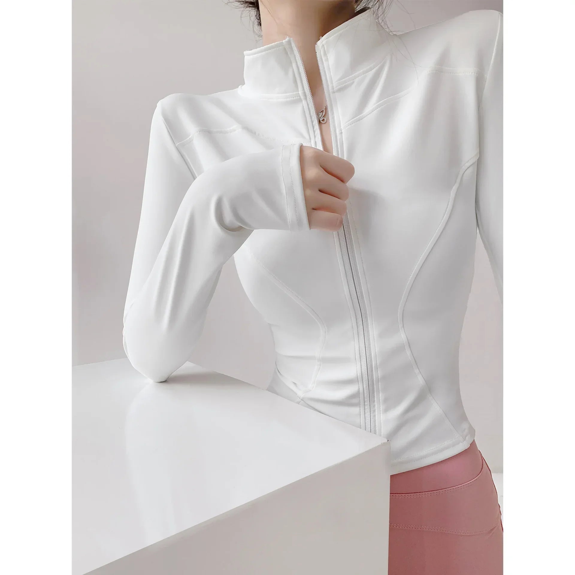 Long Sleeve Zip Running Jacket