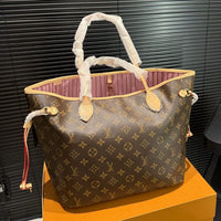 Designer Bag Tote Bag Woman Large Handbags Leather Shopping Purse Women High Quality Luxury Classic Flower Checked Shoulder Bag MM Size Handbags Travel Bag 5A