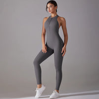 Backless Scrunch Sporty Jumpsuit
