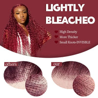 99J Burgundy Deep Wave HD Lace Front Human Hair Wig