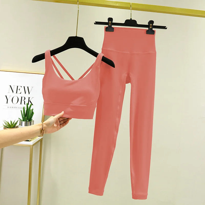 Seamless High-Waist Yoga Set