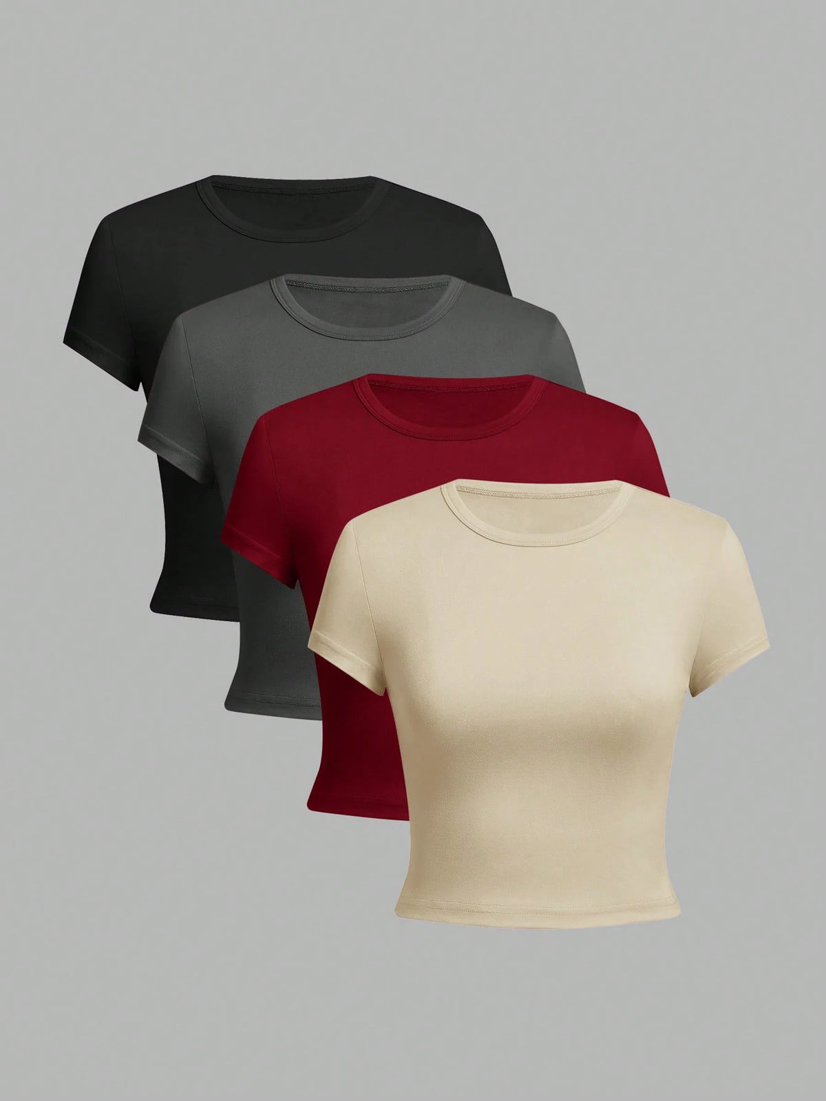 Essential Crew Neck Tee – 4-Pack