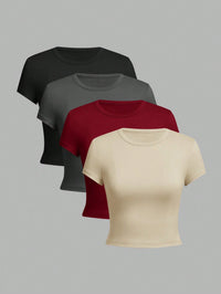 Essential Crew Neck Tee – 4-Pack