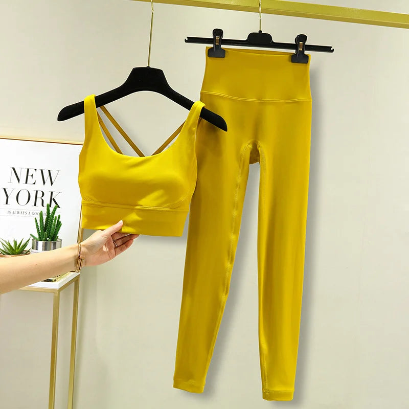 Seamless High-Waist Yoga Set