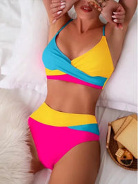 Patchwork Two-Piece Bikini Swimsuit