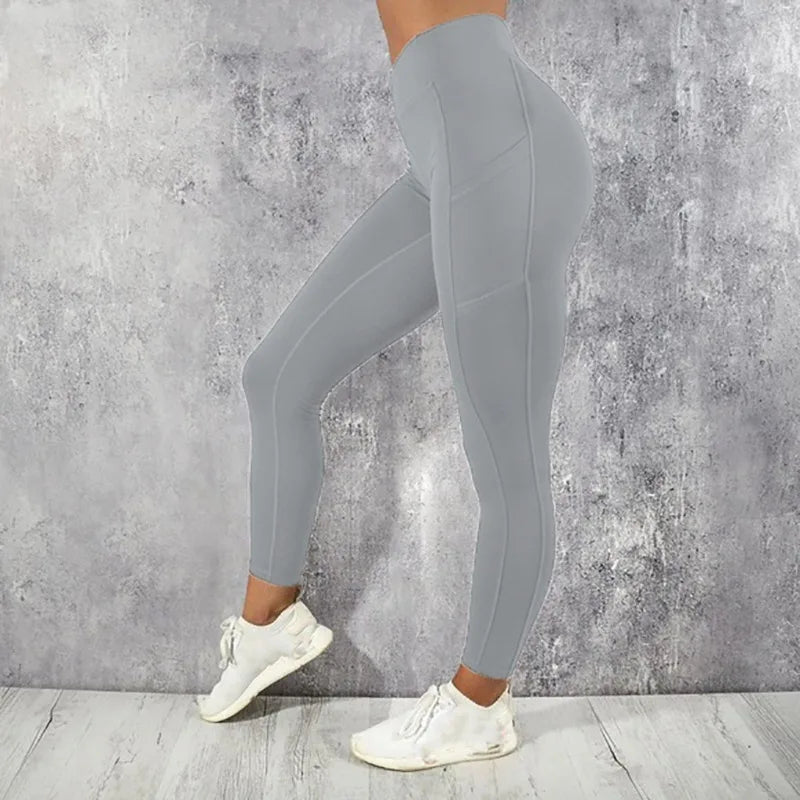 High Waist Butt-Lifting Yoga Leggings with Pocket