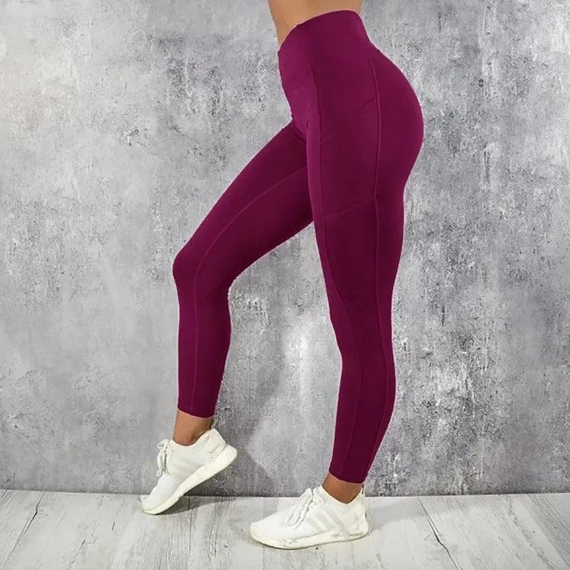 High Waist Butt-Lifting Yoga Leggings with Pocket