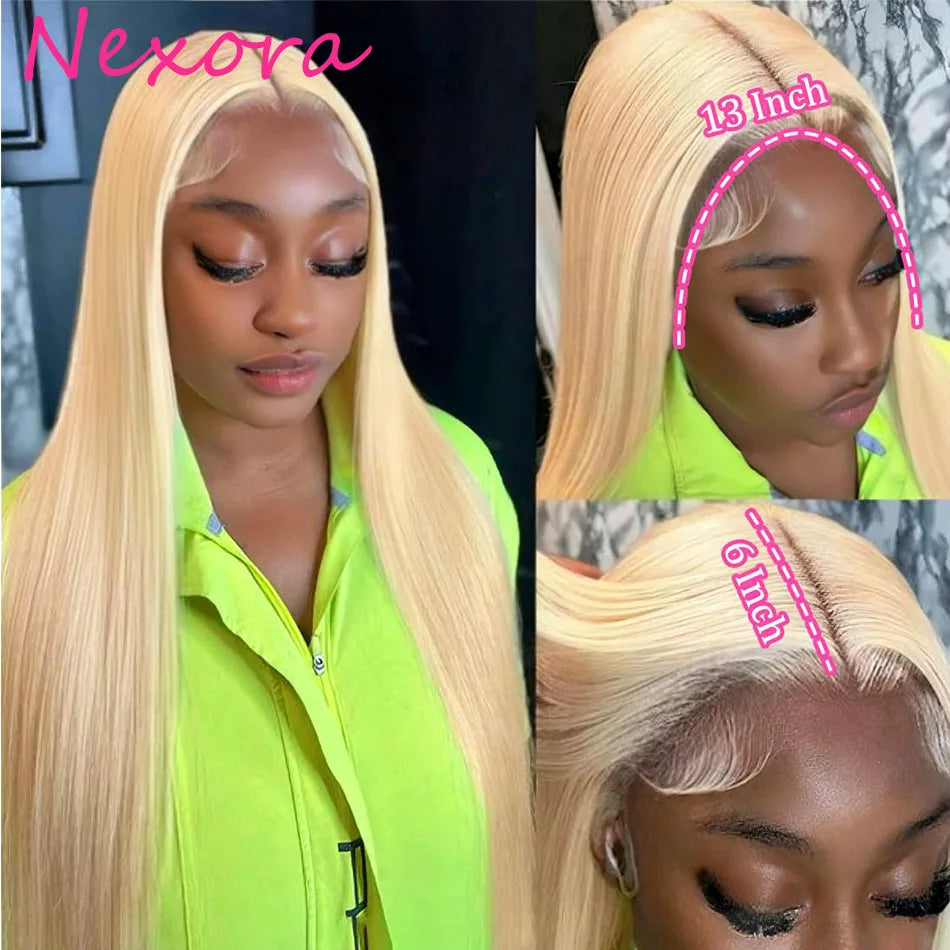 613 Blonde Straight HD Lace Wig – 13x4 & 13x6 | 180–200 Density