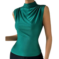 Swinging Neck Sleeveless Slimming Tank Top