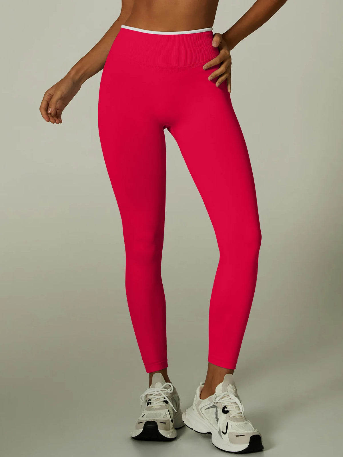 Color Contrast Backless Seamless Yoga Set
