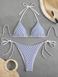 Sexy Micro Bikini 2025 Women Chain Swimsuit Female Swimwear Thong Bikinis Sets Brazilian Bathing Suit Beach Wear Lace Up Biquini