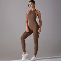 Backless Scrunch Sporty Jumpsuit