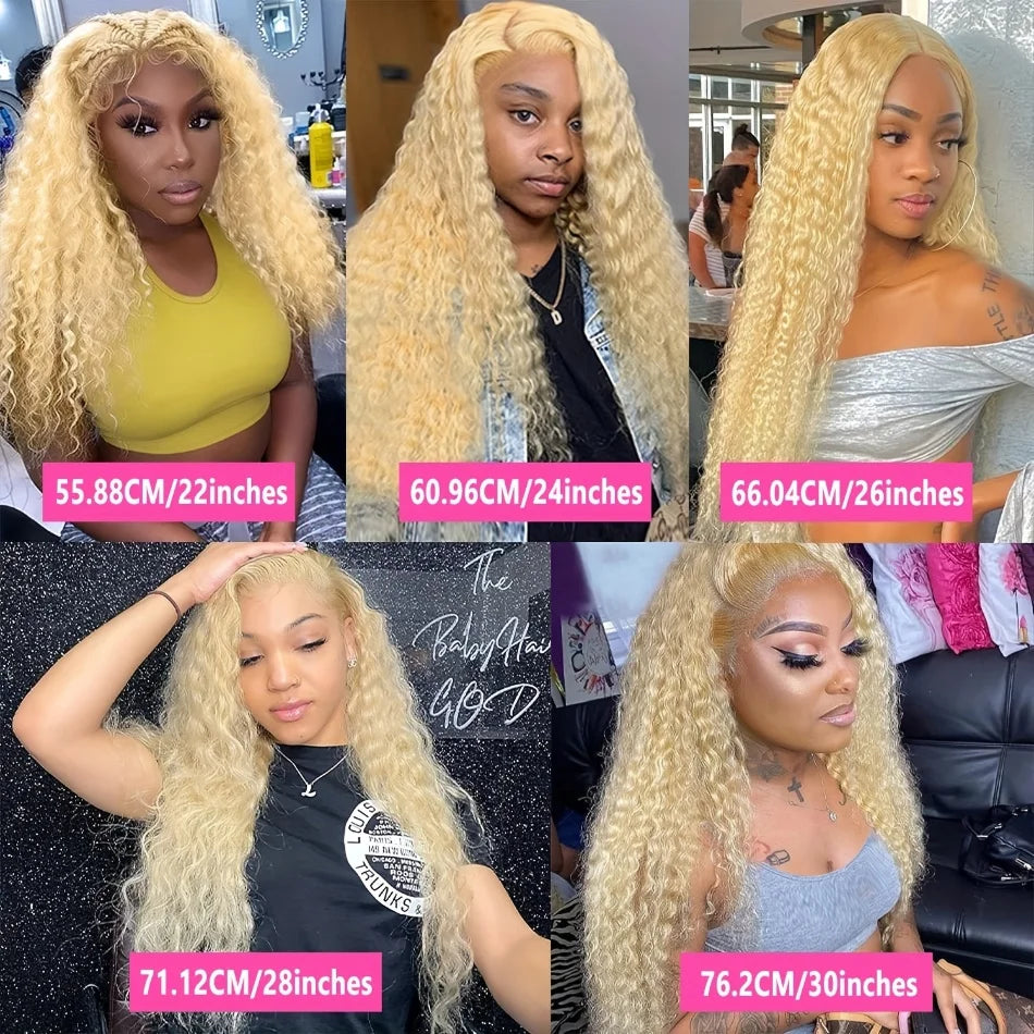 613 Blonde Water Wave HD Lace Wig – 13x4 & 13x6