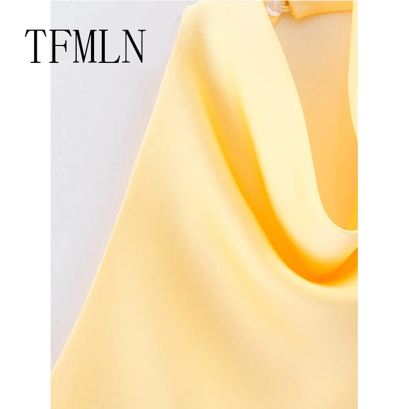 Backless Halter Neck Waistcoat Top