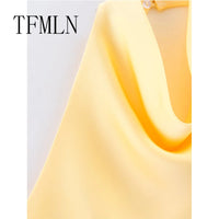 Backless Halter Neck Waistcoat Top