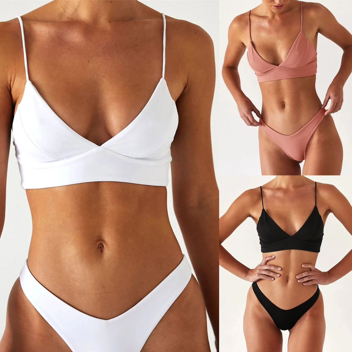 Push-Up High-Cut Bikini Set