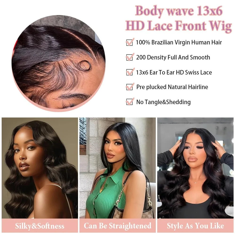 Body Wave Lace Front Wig – Brazilian Human Hair