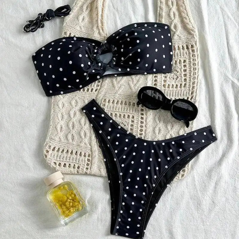 Classic Dot Brazilian Bikini Set