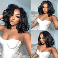 Body Wave Bob Wig – Natural Black 13x4 & 13x6 | Short Lengths