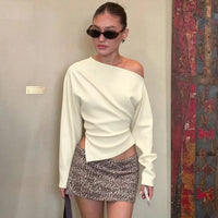 Strapless Pleated Slim Top