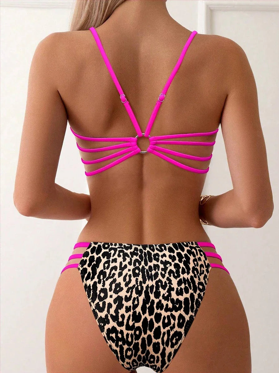 High Waist Bandeau Brazilian Bikini Set