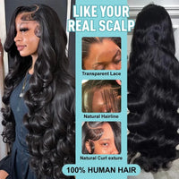 Glueless Body Wave 13x6 HD Lace Frontal Wig – 40 Inch Human Hair