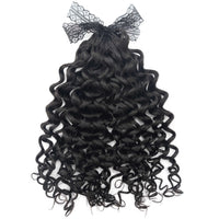 Soft Fashion Feather Crochet Hair Extensions 100% Human Hair Crochet Curly for Braiding Hair Extensions