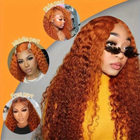 Ginger Deep Wave HD Lace Wig – 13x4 & 13x6 | 200% & 250% Density