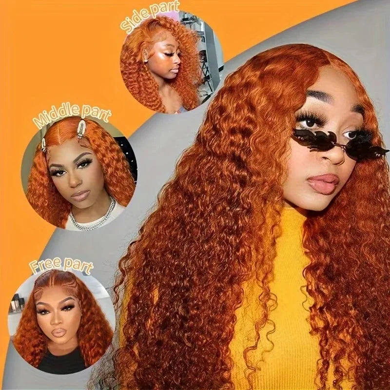 Ginger Deep Wave HD Lace Wig – 13x4 & 13x6 | 200% & 250% Density