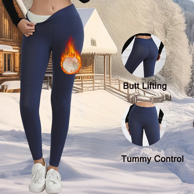 Fleece-Lined High Waist Thermal Leggings