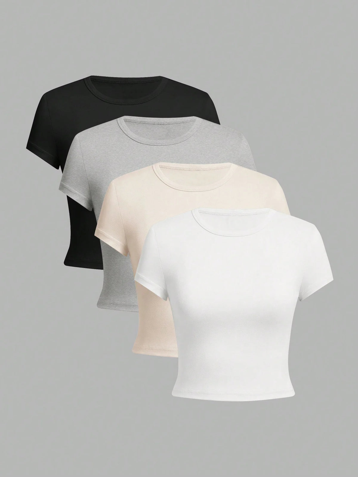 Essential Crew Neck Tee – 4-Pack