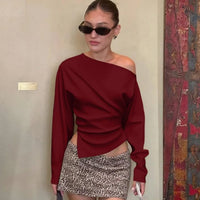 Strapless Pleated Slim Top