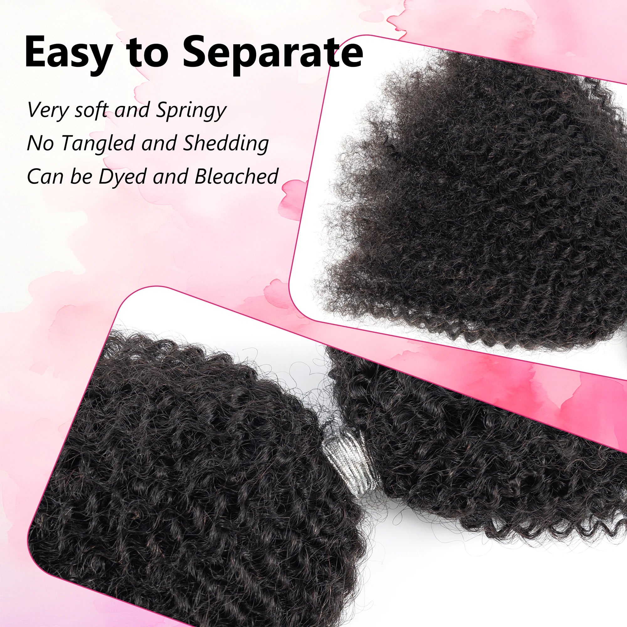 27-1B-27 Human Hair Kinky Twist Extensions