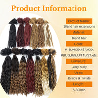Private Label #T1B-27 Ombre Color Virgin Blend Hair Extensions Artificial Hair Bulk for Black Woman