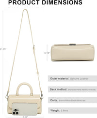 Small Shoulder Bag for Women Leather Crossbody Bags Women Top Handlebag Purse with Adjustable Strap