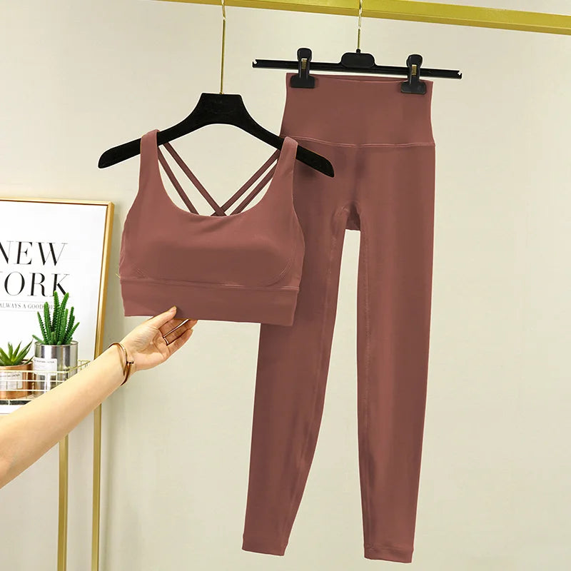 Seamless High-Waist Yoga Set