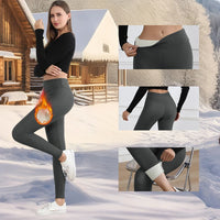 Fleece-Lined High Waist Thermal Leggings