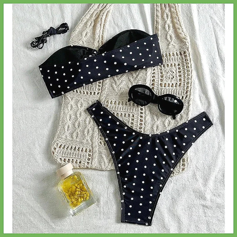 Classic Dot Brazilian Bikini Set