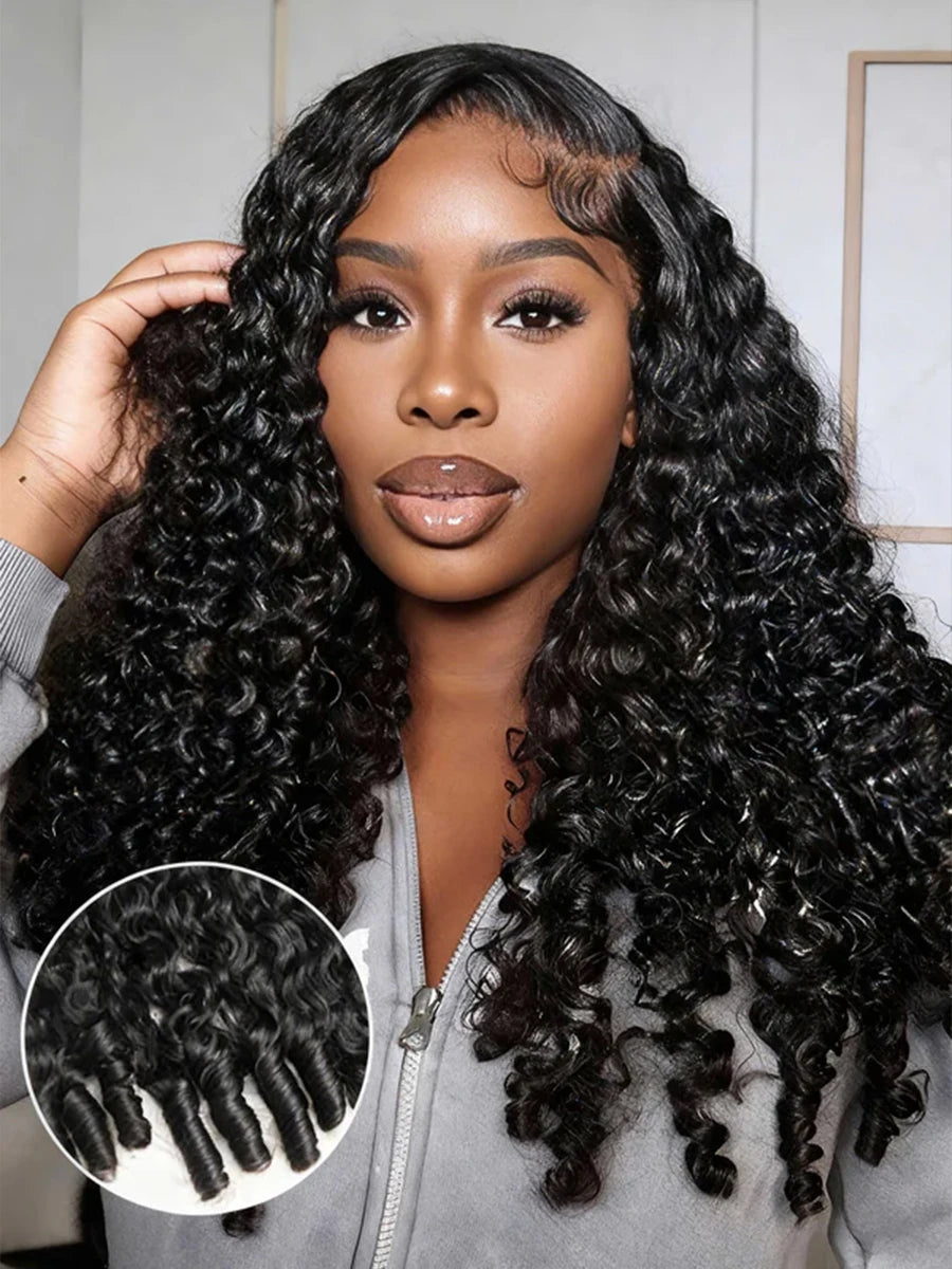 Burmese Curly Human Hair Wig – HD Lace
